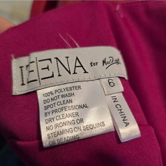 Mac Duggal 12428 Pink Charmeuse Rhinestone Strap Trumpet Gown NWOT size 6 - Picture 7 of 7